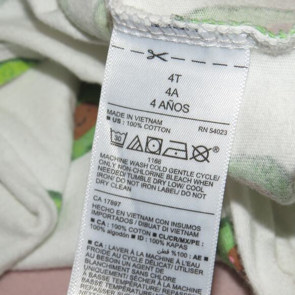 Old Navy White Avocado Print Long Sleeve Toddler Shirt - Picture 6 of 6